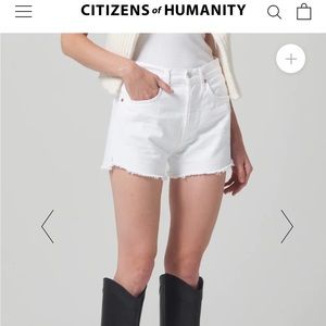 Citizens of Humanity Marlow Shorts in white size 25